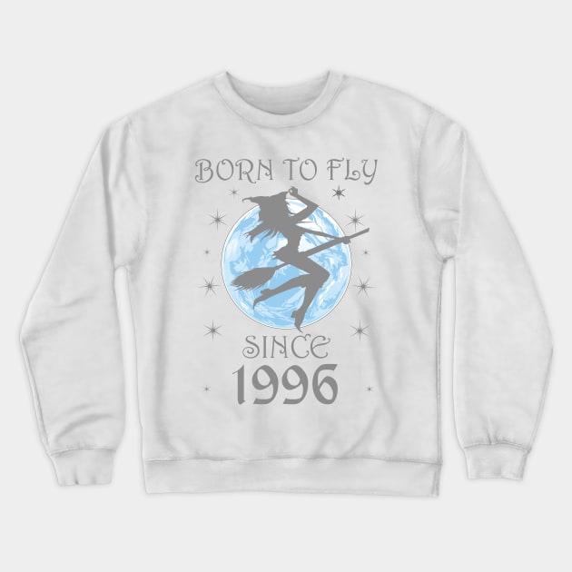 BORN TO FLY SINCE 1942 WITCHCRAFT T-SHIRT | WICCA BIRTHDAY WITCH GIFT Crewneck Sweatshirt by Chameleon Living